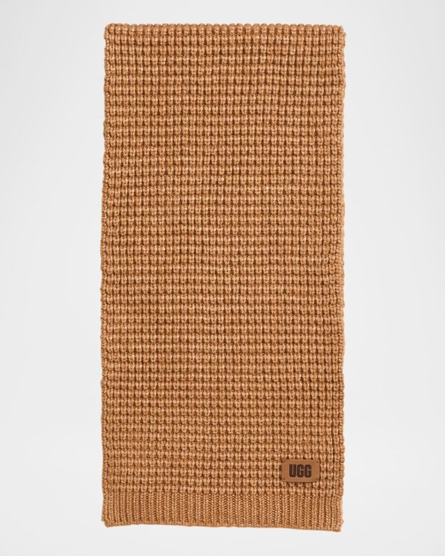 Men's Waffle Knit Scarf